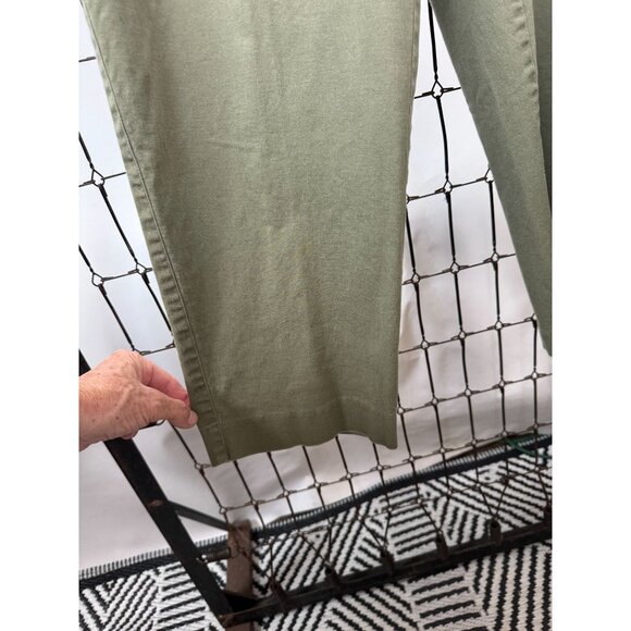 Rafaella Woman Olive Green Cotton/Spandex Pants 20W Elastic Waist - Picture 7 of 16